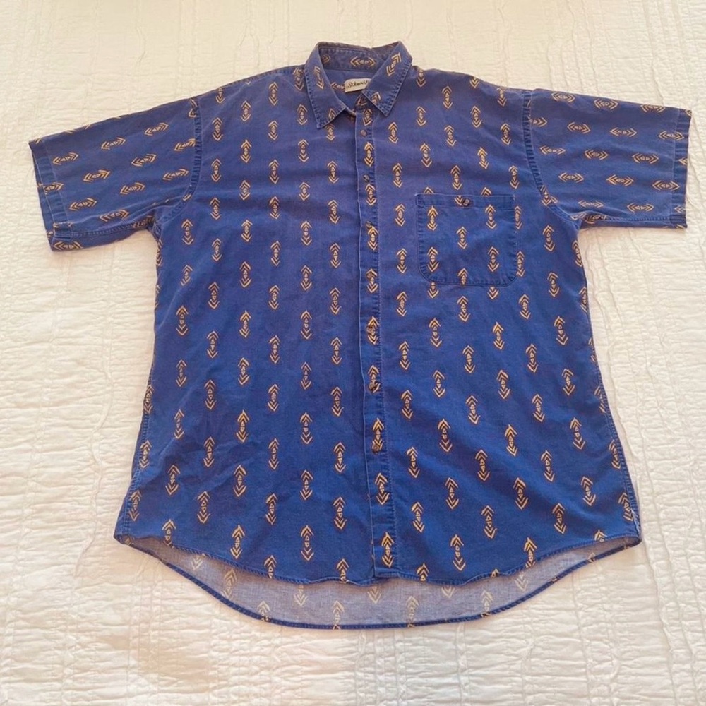 Vintage 90s St John’s Bay 100% Cotton Men’s Button Down | Size XLT
